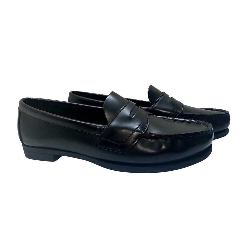 NIB Eastland Black Leather Penny Loafers Womens 5.5 Old Money Prep Chic Modern - Picture 4 of 12